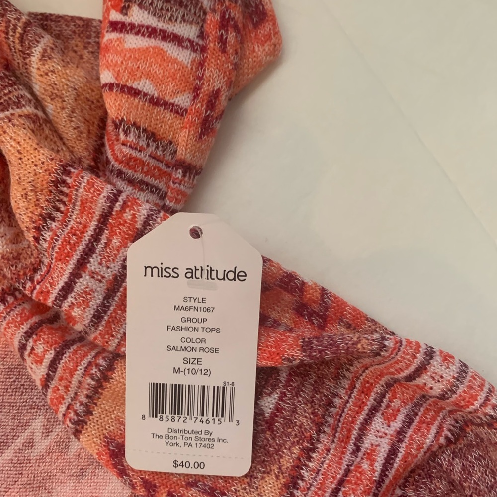 Girls size 10/12 Miss attitude dress shirt Two pieces brand new with tags